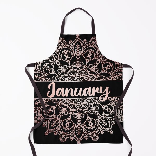 Item preview, January month for bullet journal in rose gold designed and sold by felinefeelings.