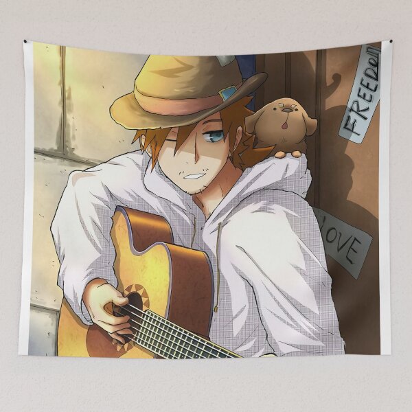 Item preview, Tales Of Demon And God Nie Li With Hat And Guitar designed and sold by AmyLohma.