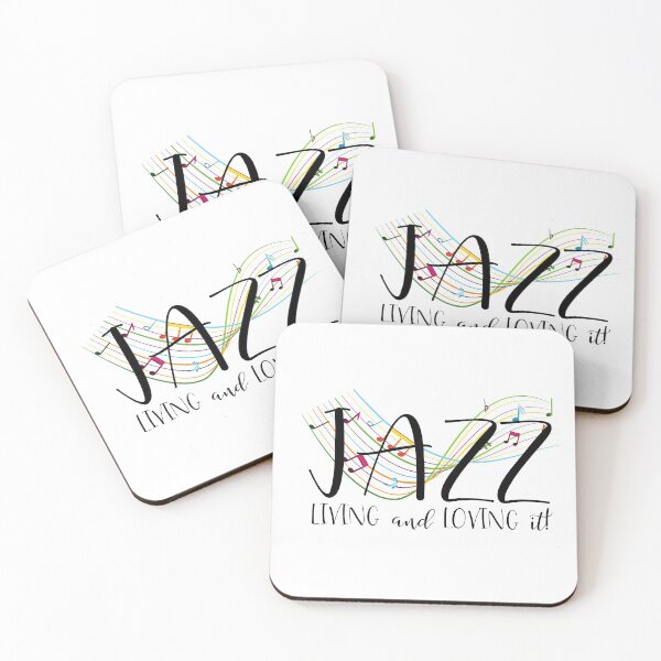 Item preview, JAZZ Living And Loving It / I Take My Coffee With Jazz designed and sold by Nancyanna.