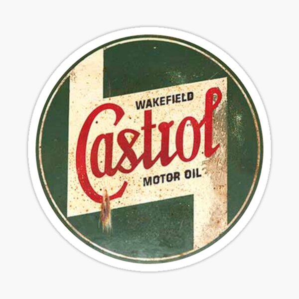Castrol Vintage Rustic Classic Sign T-Shirt, Sweat à capuche, autocollant, masque Sticker