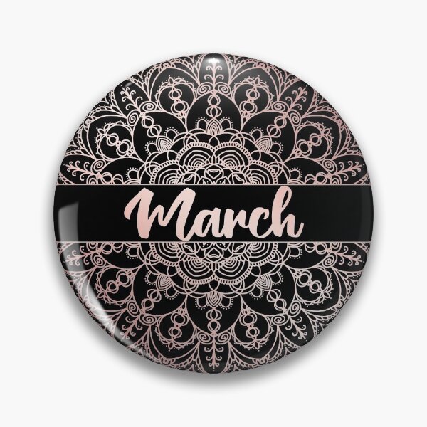 Item preview, March month for bullet journal in rose gold designed and sold by felinefeelings.