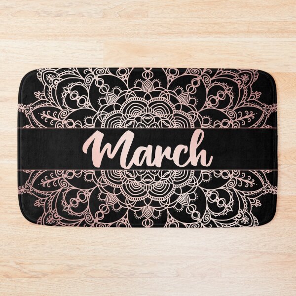 Item preview, March month for bullet journal in rose gold designed and sold by felinefeelings.