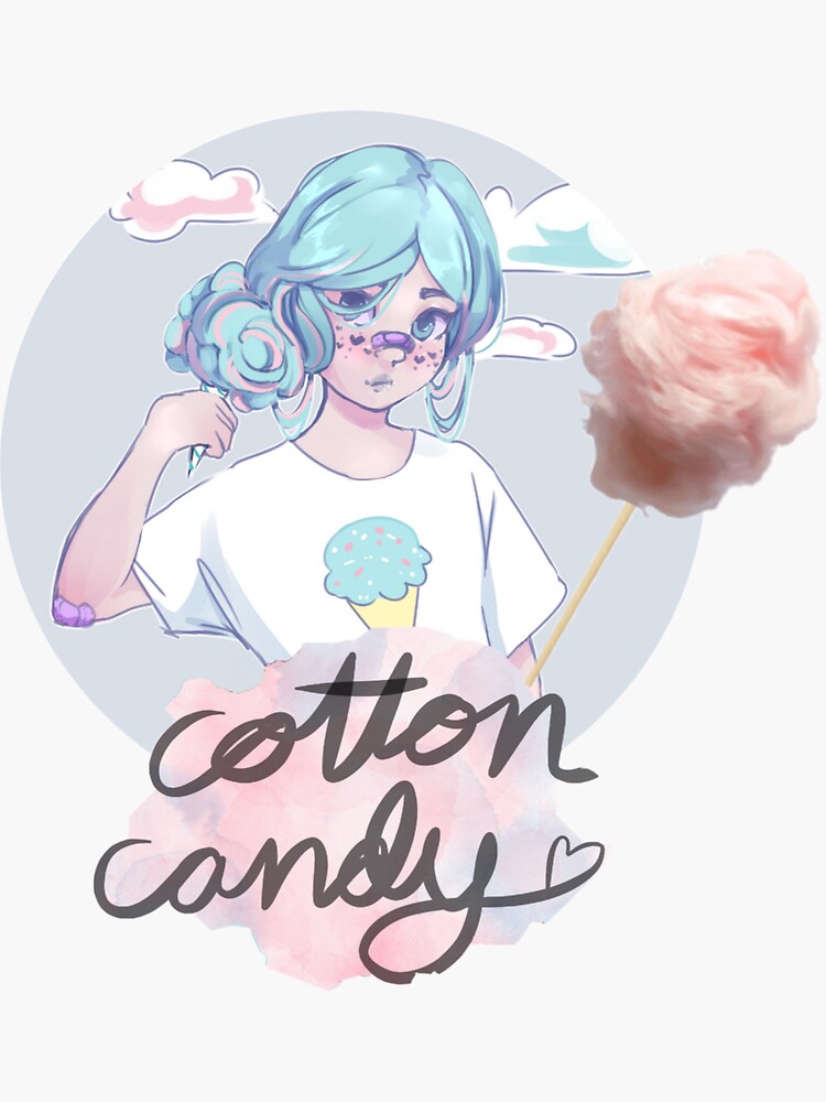 cotton candy girl Aniram - Illustrations ART street