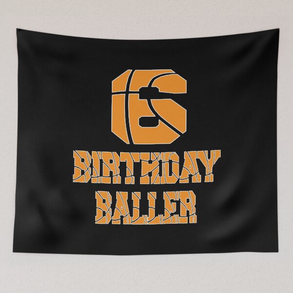 Item preview, 6th Birthday Baller Boy 6 Years Old Basketball Themed Party graphic designed and sold by Grabitees.