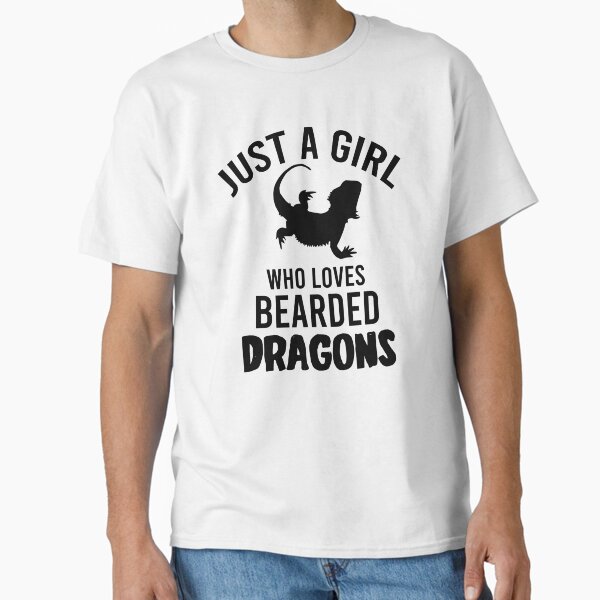 Item preview, just a girl who loves bearded dragons - Dragons lover Gift designed and sold by bi7im.