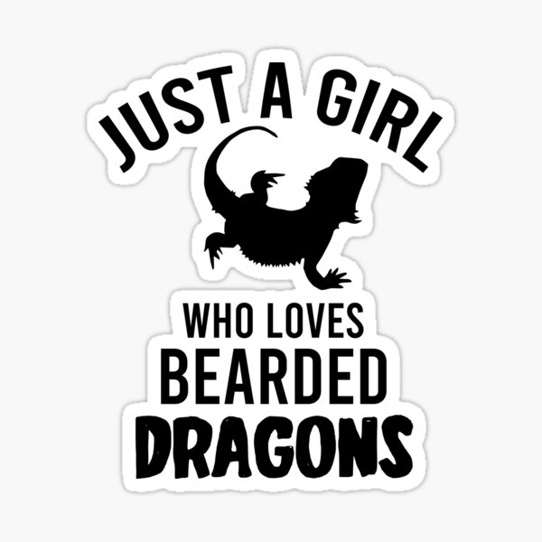 Item preview, just a girl who loves bearded dragons - Dragons lover Gift designed and sold by bi7im.