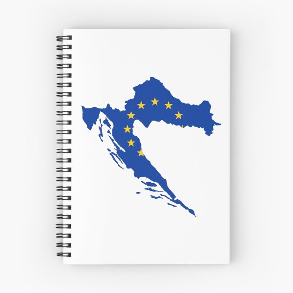 Item preview, European Union Flag Map of Croatia designed and sold by abbeyz71.
