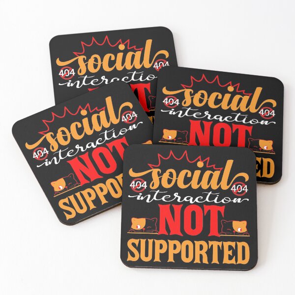 Item preview, Social Interaction Not Supported designed and sold by ADAMYASS.