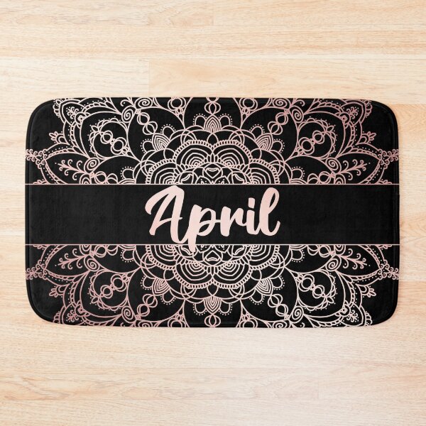 Item preview, April month for bullet journal in rose gold designed and sold by felinefeelings.