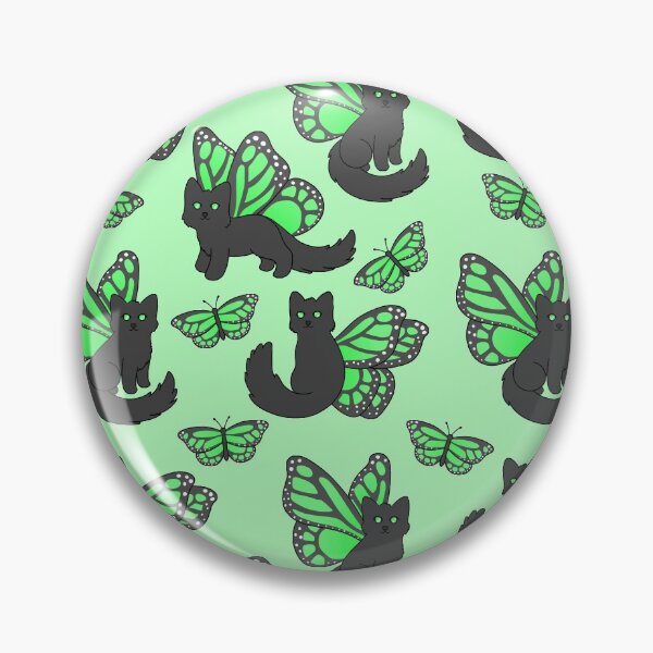 Item preview, Green Butterfly Cat designed and sold by BiscuitSnack.