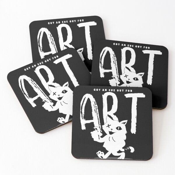 Item preview, Got An Eye Out For Cool Art Graffiti Cat Retro Black and White designed and sold by TeachUrb.