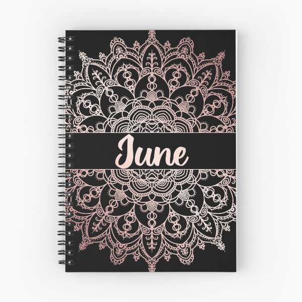 Item preview, June month for bullet journal in rose gold designed and sold by felinefeelings.