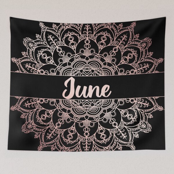 Item preview, June month for bullet journal in rose gold designed and sold by felinefeelings.