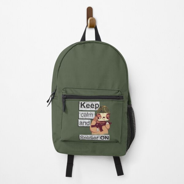 Item preview, Keep calm and Soldier on - Sodaten sloth sloth designed and sold by DreiAlpha.