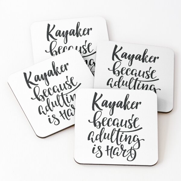 Item preview, Kayaker Because Adulting Is Hard designed and sold by ProjectX23.