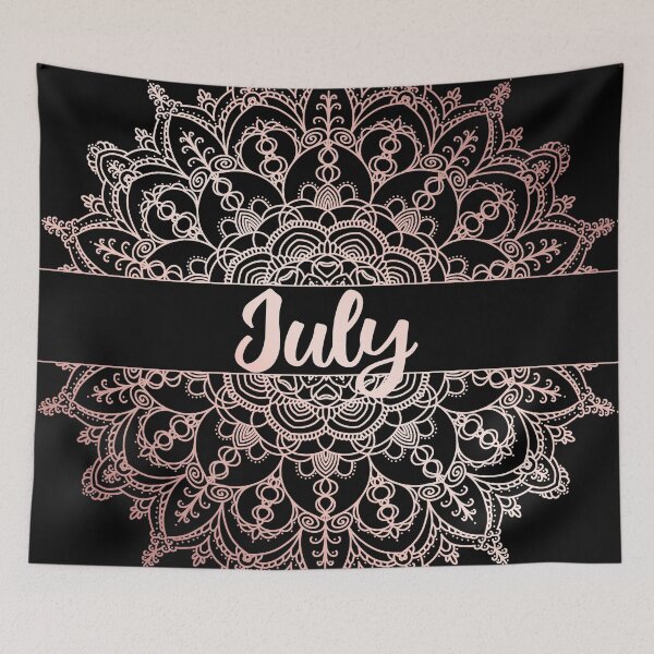 Item preview, July month for bullet journal in rose gold designed and sold by felinefeelings.