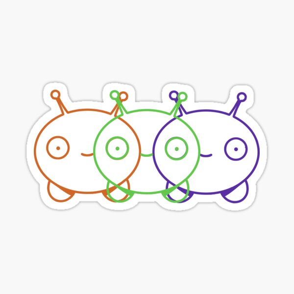 chookity neon Sticker