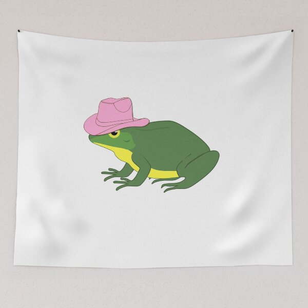 Item preview, Frog With pink Cow Hat designed and sold by Space Art.