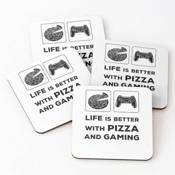 Item preview, Life Is Better With Pizza And Gaming designed and sold by T-idea.