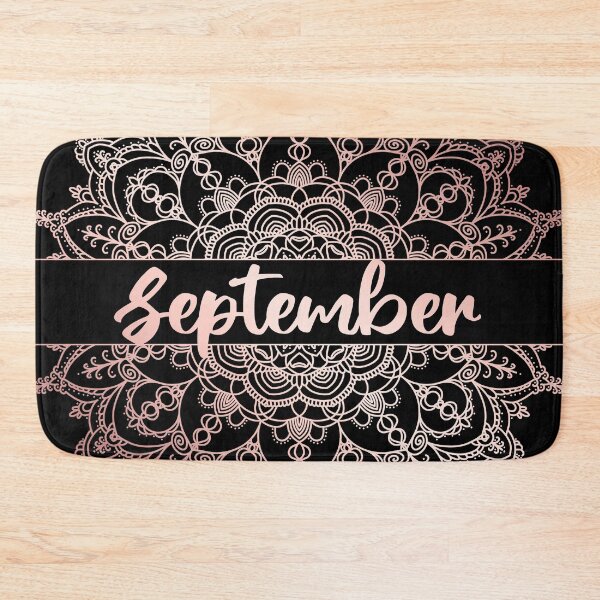 Item preview, September month for bullet journal in rose gold designed and sold by felinefeelings.
