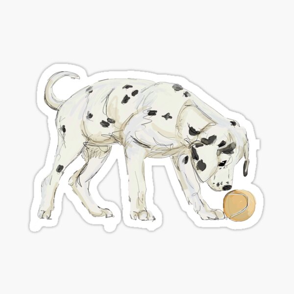 Dalmatian puppy Sticker