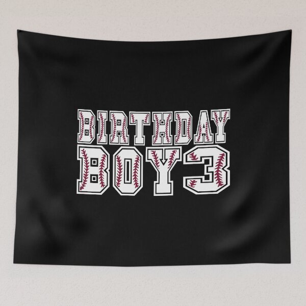 Item preview, 3rd Birthday Boy 3 Years Old Baseball Theme Lover Party design designed and sold by Grabitees.