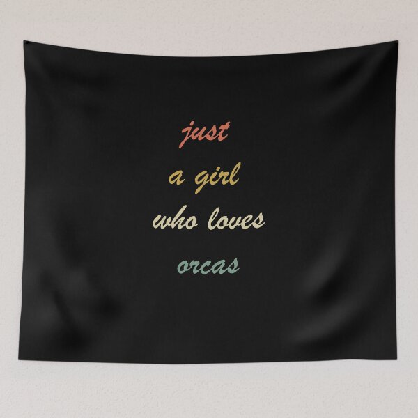 Item preview, just a girl who loves orcas -orcas special days gifts- designed and sold by seriesxanime.