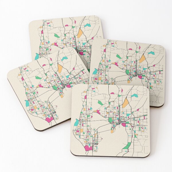 Item preview, Tampa, Florida Street Map designed and sold by A Deniz Akerman.