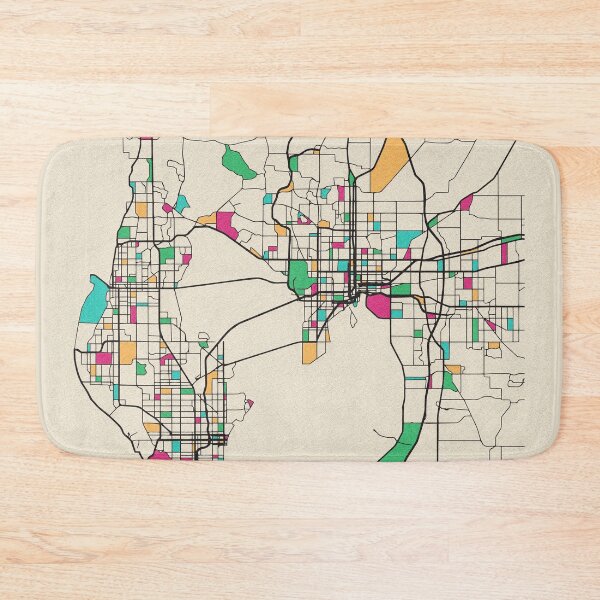 Item preview, Tampa, Florida Street Map designed and sold by A Deniz Akerman.