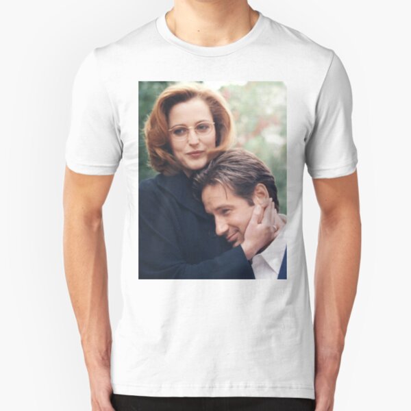 dana scully x files fox mulder Slim Fit T-Shirt