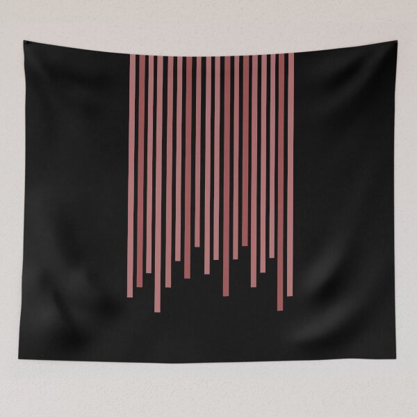Item preview, Pastel Red Bars (Black) designed and sold by Petra Rosa.