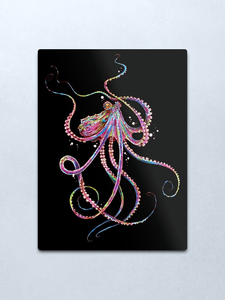 Alternate view of Reverse Drunk Octopus Metal Print