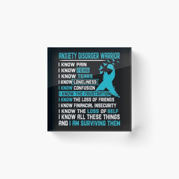 Item preview, I Am Anxiety Disorder Warrior, I Know All These Things and I Am Surviving Them designed and sold by DianabellShop.
