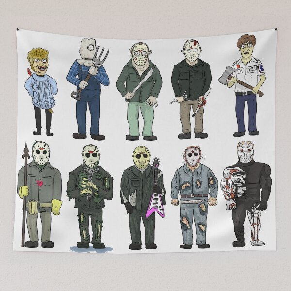 Item preview, Friday the 13th Killers designed and sold by DogRocketDesign.