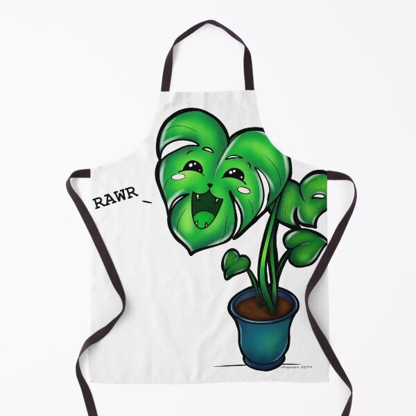 Item preview, 'Monstera Monster' cute pun plant art by Empress Eyrie  designed and sold by EmpressEyrie.