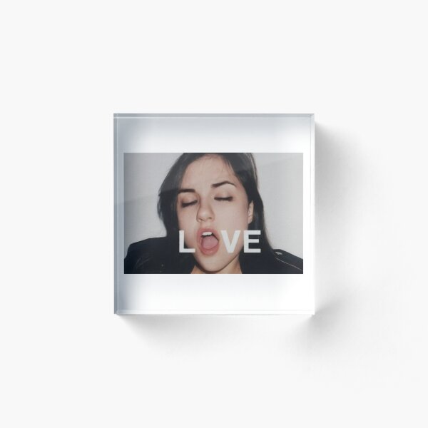 Sasha Grey Love Acrylic Block