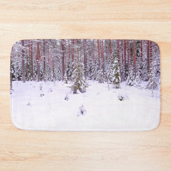 Item preview, Snowy spruce trees in a pine forest designed and sold by yarvin13.