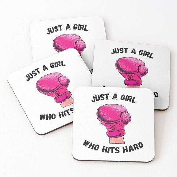 Item preview, Just a girl who hits hard Funny humor boxing girl women  designed and sold by Akazox.