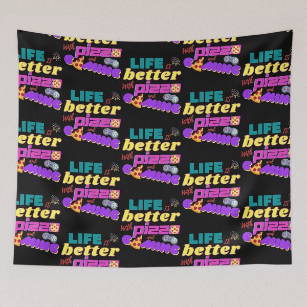 Item preview, Life is better with Pizza and Gaming designed and sold by lotusbud.