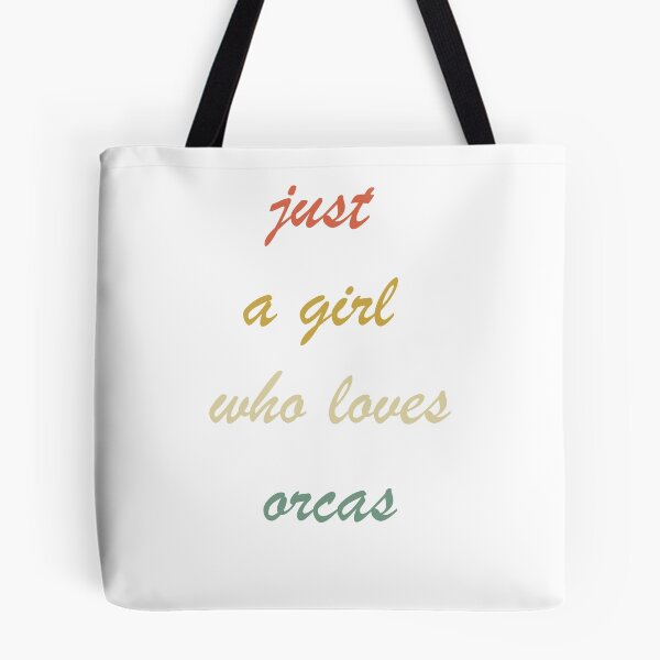 Item preview, just a girl who loves orcas -orcas special days gifts- designed and sold by seriesxanime.