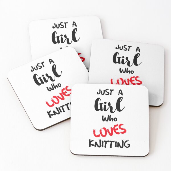 Item preview, Just A Girl Who Loves Knitting designed and sold by DiscGolfTees.