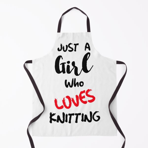 Item preview, Just A Girl Who Loves Knitting designed and sold by DiscGolfTees.