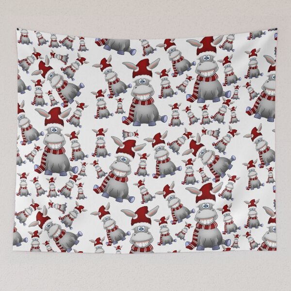 Item preview, Donkey Christmas Joy designed and sold by RitaLaiArt.