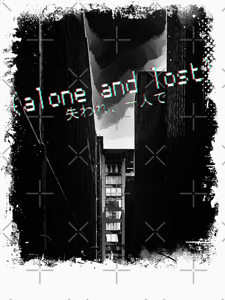 Alone and lost - Sad quote with streetscape background. by RabbitLair