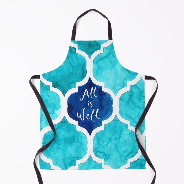 Item preview, All is well Quatrefoil pattern in watercolor  designed and sold by Bonheurem.