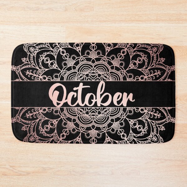 Item preview, October month for bullet journal in rose gold designed and sold by felinefeelings.