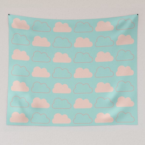 Item preview, Pink Clouds on a blue sky designed and sold by CSouissi.