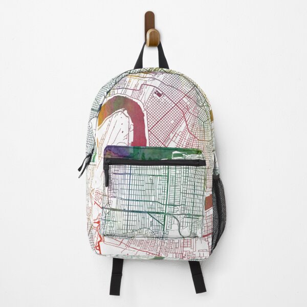 Item preview, New Orleans Watercolor Map by Zouzounio Art designed and sold by zouzounioart.