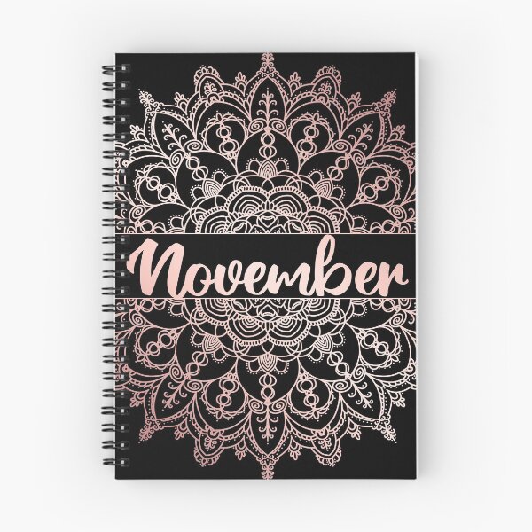 Item preview, November month for bullet journal in rose gold designed and sold by felinefeelings.