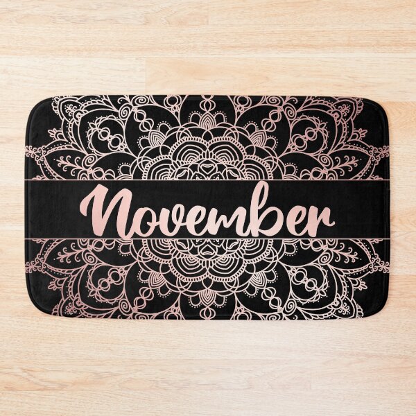 Item preview, November month for bullet journal in rose gold designed and sold by felinefeelings.